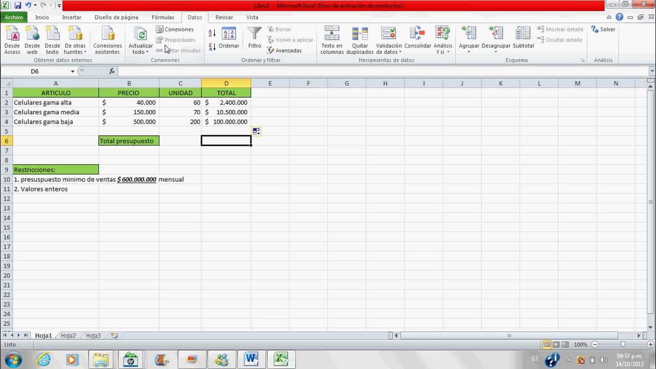 solver for excel mac